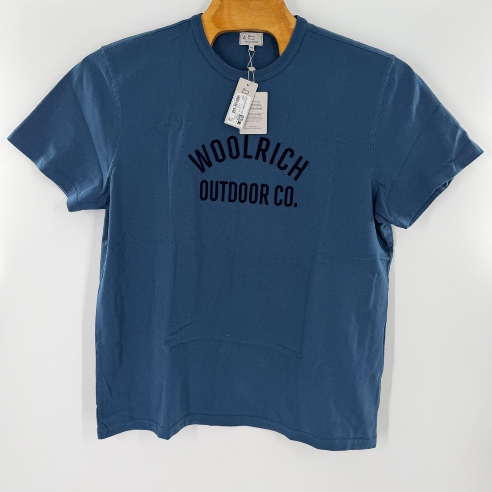 Woolrich Outdoor Co Mens Blue Graphic T-Shirt XXL 232CFWOTE0107MR UT3385